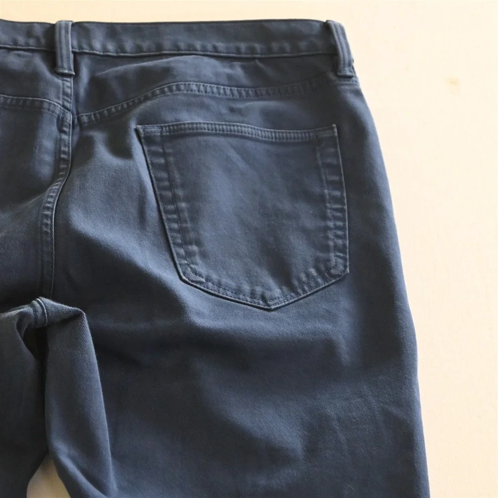 Banana Republic 34x32 Traveler Slim 5 Pocket Royal Blue Stretch Denim Mens Jeans